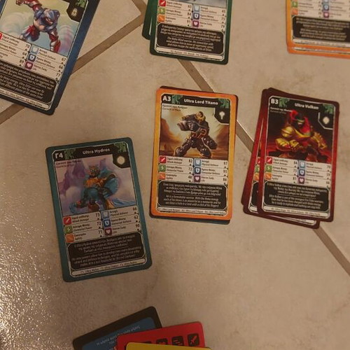 Yperatou Gormiti card game used