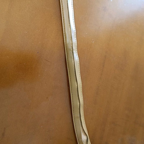 Brown Italian belt used, adjustable with silver buckle