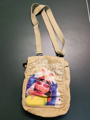 Muppet Show shoulder bag 2007 used, authentic and collectible, beige