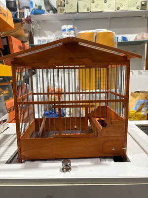 Wooden birdcage house new 35 x 24 x 35 cm