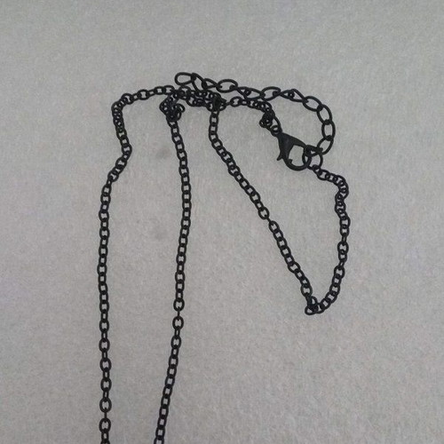 Handmade ballerina figure pendant necklace in steel and glass