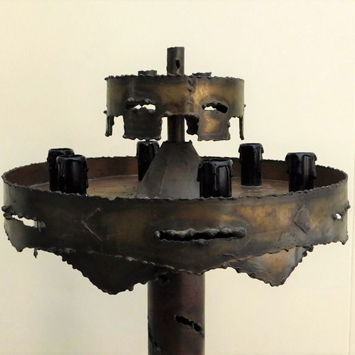 Vintage metal six-light floor lamp like new