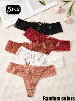 Women's lingerie new, set of 5 pieces size large multicolor