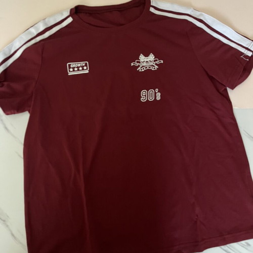 Shein Medium Burgundy Short Sleeve Shirt like new