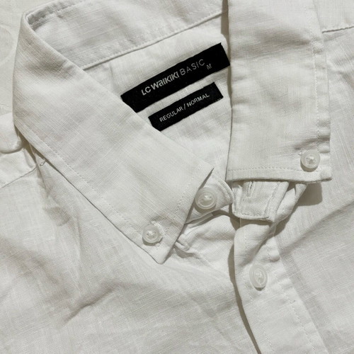 LC Waikiki linen shirt white size M like new