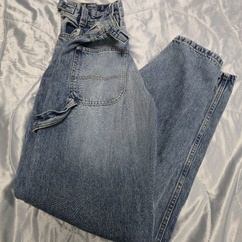 Bershka Carpender baggy wide leg pants size 32 like new, blue