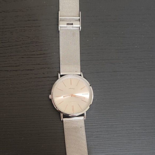 Oozoo Vintage women's watch used, silver mesh bracelet
