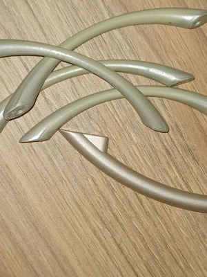 Cabinet handles used, set of around 30 small and 2 large pieces