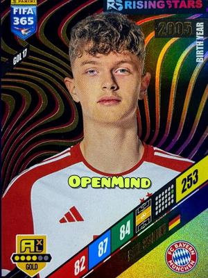 Κάρτα Paul Wanner GOL17 FIFA 365 2024 Adrenalyn XL καινούργια