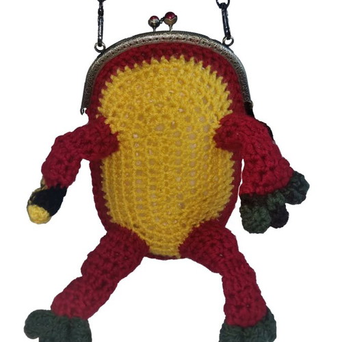 Crochet Frog Purse like new