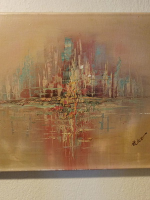Πίνακας ζωγραφικής σπατουλαριστός, 40x30 εκ., δίχως κορνίζα
