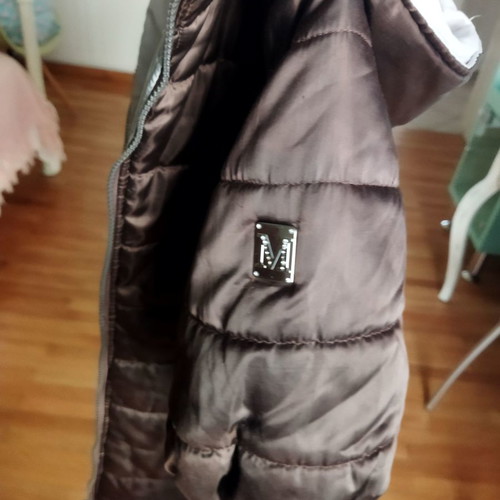 Monnalisa jacket for 8-year-old girl used, brown metallic