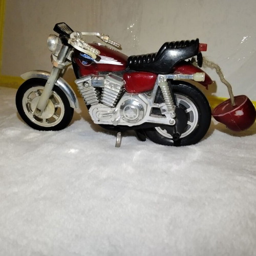Harley Davidson Pull-String Motorcycle Matchbox 1981 used, vintage