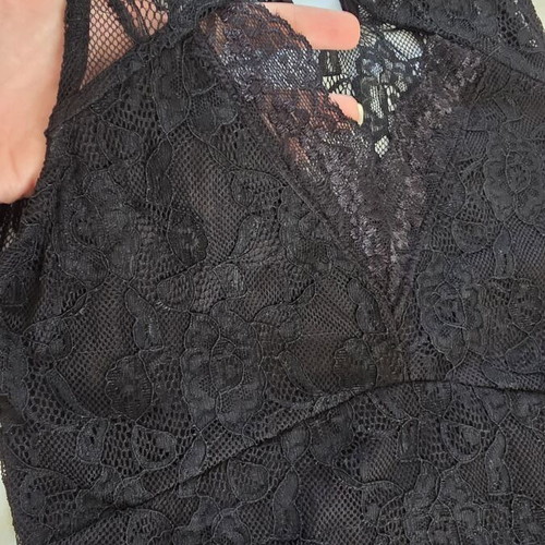 Stradivarius lace bodysuit, black, size S