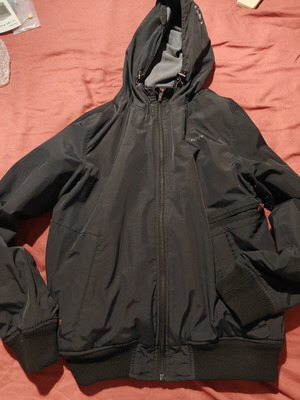 Basehit men's windbreaker jacket black used, size medium
