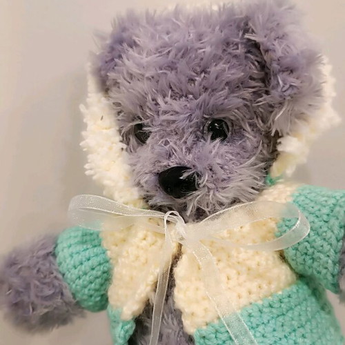Handmade puppy new with movable head and legs