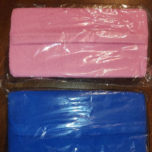 Manicure pillows set of 2 new, terry cloth with washable cover