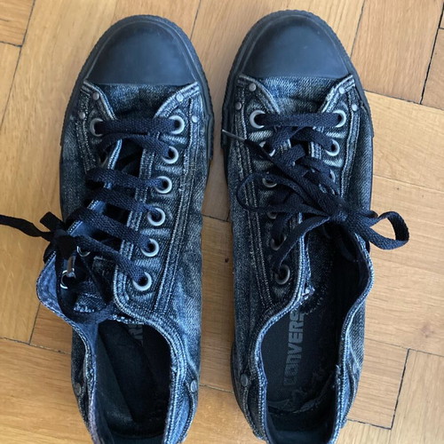 Converse All Star athletic shoes used, size 39, black with unique design