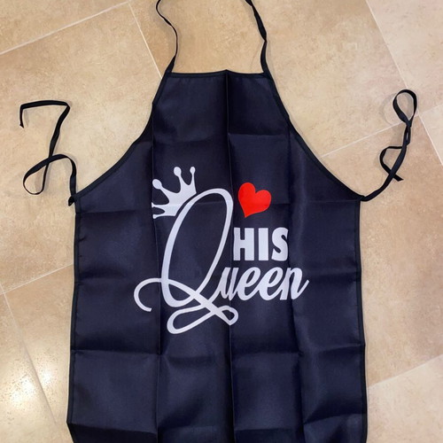 Apron set His Queen - Her King new, two pieces