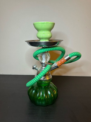 Hookah new unused 25cm with glass base and metal