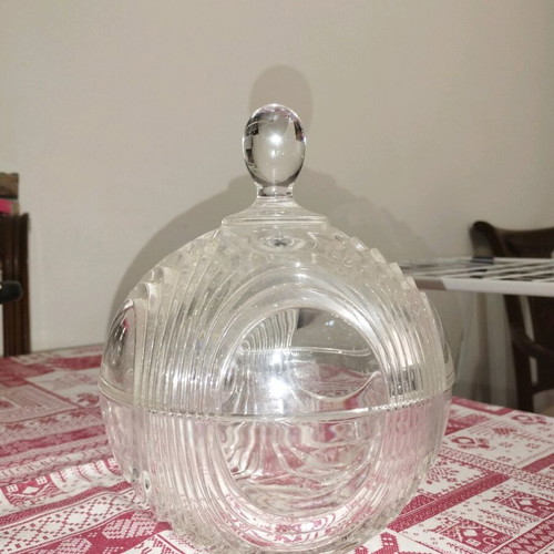 Glass fondue pot like new