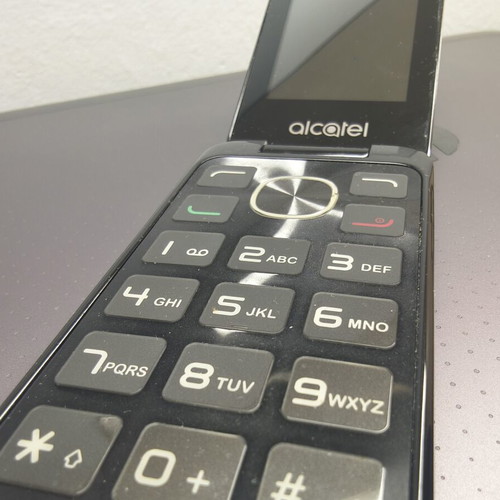 Alcatel mobile phone, brown