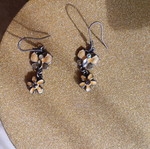 Spring earrings like new, yellow