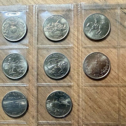 US State Quarters collection 1999–2001, 13 coins, like new