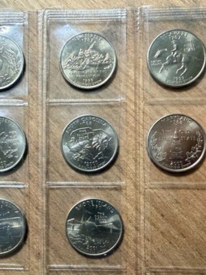 Συλλογή US State Quarters 1999–2001, 13 νομίσματα, σαν καινούργιο