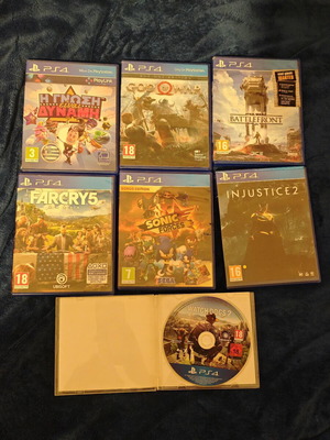 Πακέτο 7 παιχνιδιών PS4, χωρίς εγχειρίδια