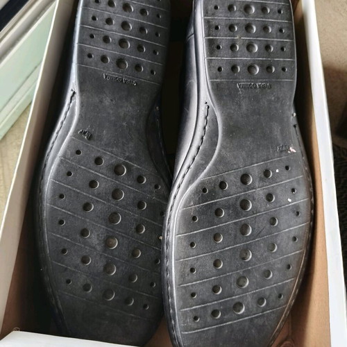 Men's leather shoes Road like new, size 44, black