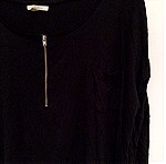  Zara ριχτη μπλουζα με μανίκια 3/4 small