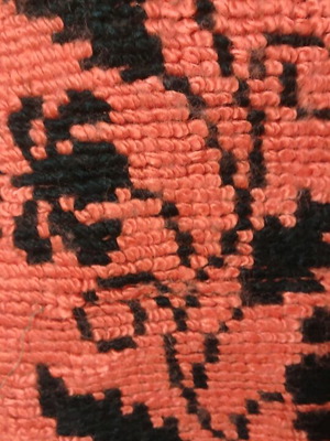 Handmade woven rug new on loom