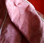  Ροζ δερμάτινο σουέτ μουτόν (S/M)