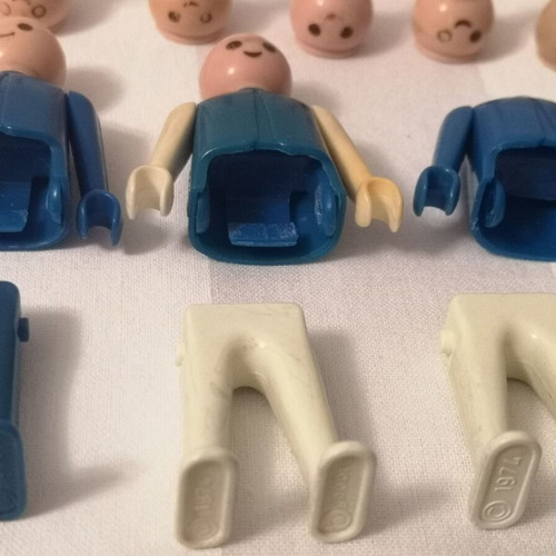 Playmobil pack of used body part spare pieces