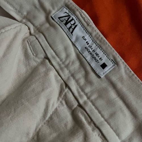 Zara W31 Soft Chino Cotton and Linen Pants