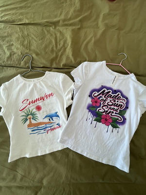 Y2K summer T-shirt bundle set, small size, Missguided