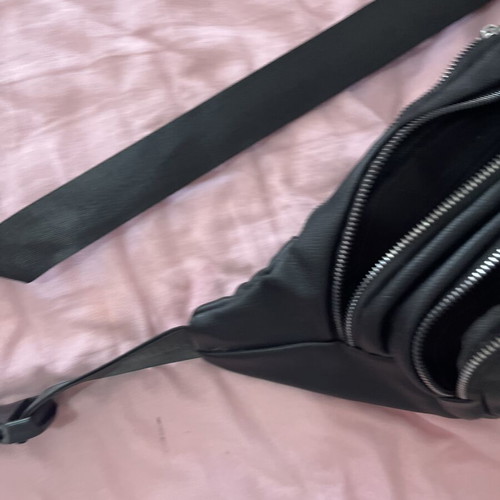 Black waist bag