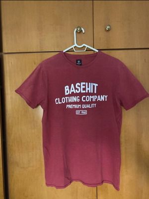 Basehit men's t-shirt used, size M, light red