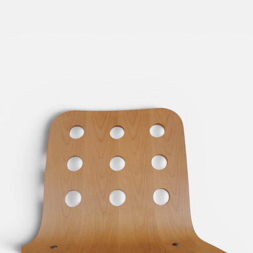 IKEA Jules chair used, wood veneer and metal frame