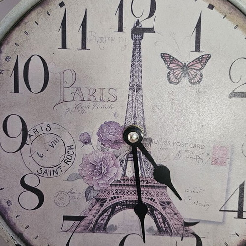 Paris table clock, vintage style