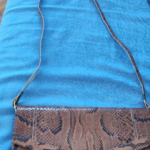 Vintage leather shoulder bag brown like new