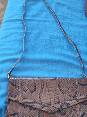 Vintage leather shoulder bag brown like new