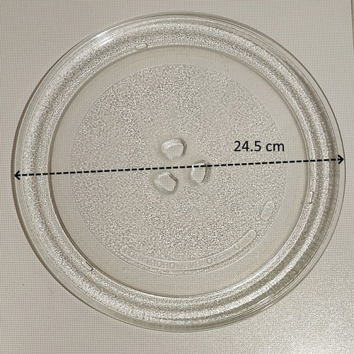 Microwave plate with its base
