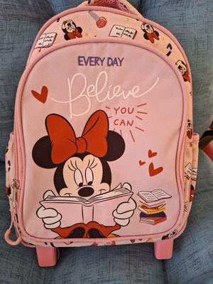 School trolley bag for kindergarten used with minor marks