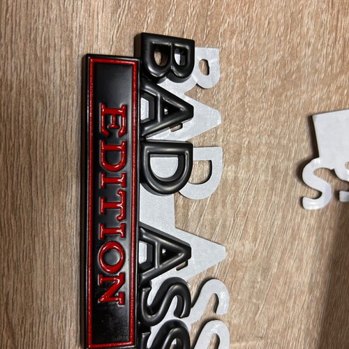 Badass iron sticker for car