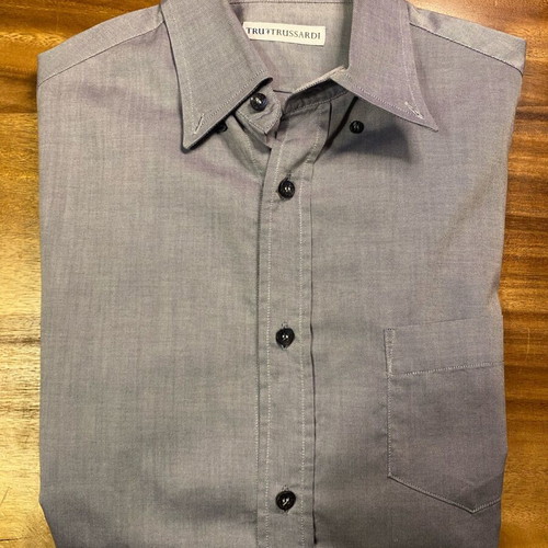 Tru Trussardi Men's Shirt Large like new, grey