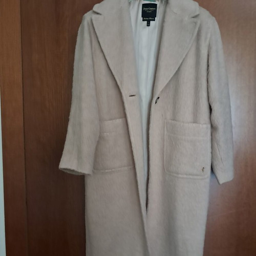Juicy Couture long coat like new, powder color with alpaca and wool