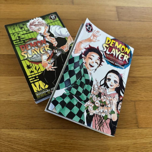 Demon Slayer manga books vol 17&23 like new, in English