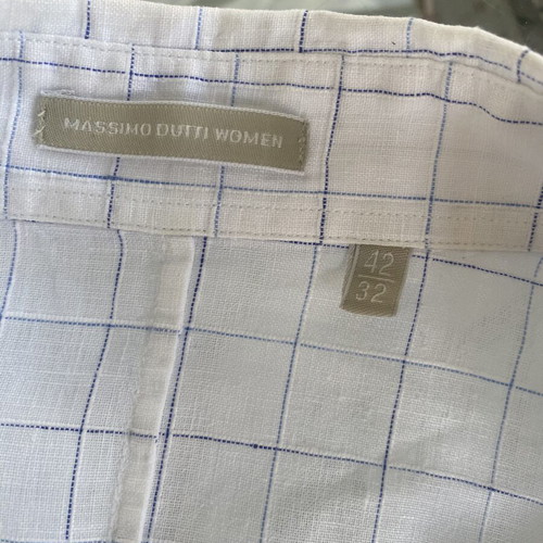 Massimo Dutti linen shirt like new, size 42, white